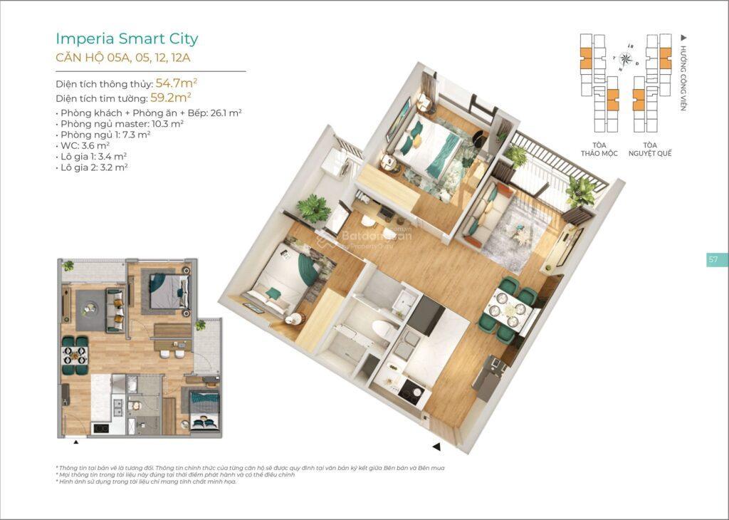 Chính chủ cần bán gấp căn 2pn2vs diện tích 55m2 giá 4,1 tỷ tại sola park vinhomes smart city