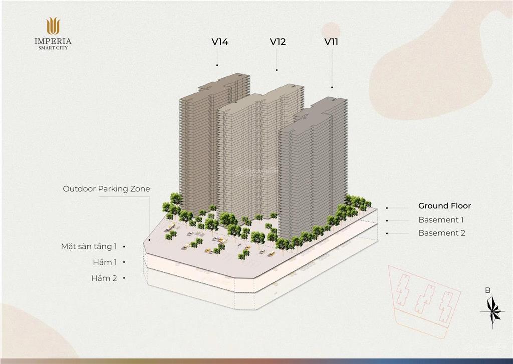 Chính chủ cần bán gấp căn 2pn2vs diện tích 63m2 giá 4,6 tỷ tại the victoria vinhomes smart city