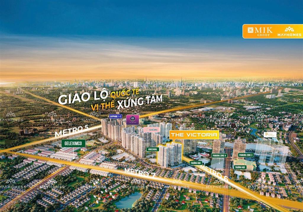 Chính chủ cần bán gấp căn 2pn2vs diện tích 63m2 giá 4,6 tỷ tại the victoria vinhomes smart city