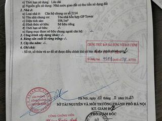 Chính chủ bán căn hộ the nine  tầng 22, diện tích 107 m²  căn góc 2 mặt tiền