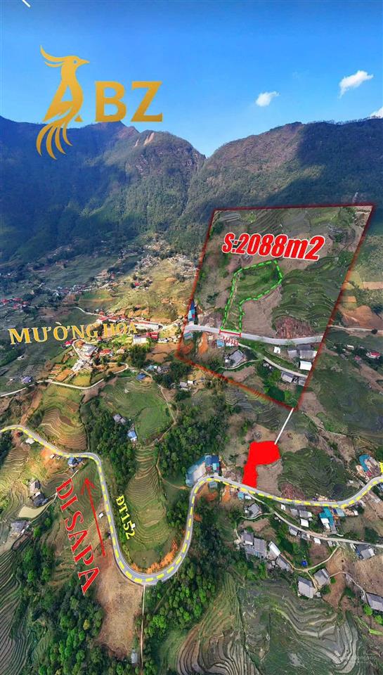 Đất nền sapa 2.088m2 giá 19 tỷ phù hợp khách sạn  kinh doanh  tích trữ tài sản