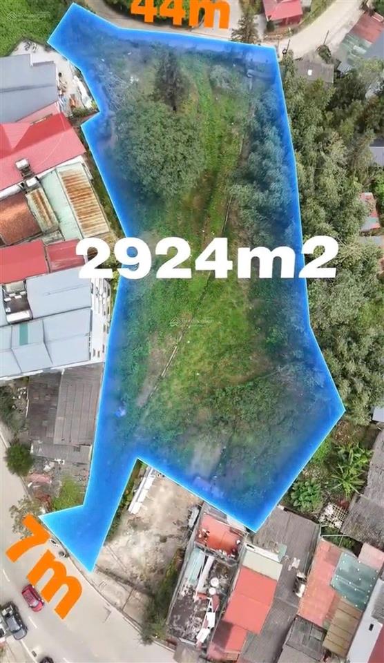 Sapa gần 3.000m2  vị trí vàng 2 mặt tiền  trung tâm sapa. giá bán 70 tỷ