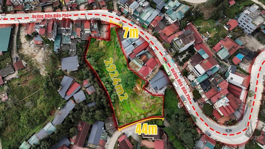 Sapa gần 3.000m2  vị trí vàng 2 mặt tiền  trung tâm sapa. giá bán 70 tỷ