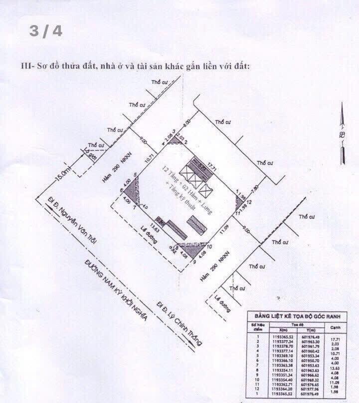 Bán toà nhà văn phòng quận 3  lô góc 4 mặt tiền dt 368m2, giá 730 tỷ