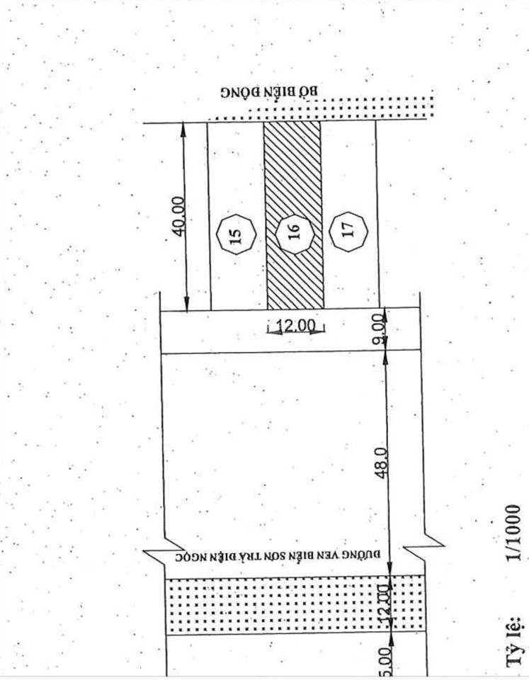 Một trong số ít siêu phẩm hiếm có biển mỹ khê. diện tích 1.440m2  mặt tiền 36m