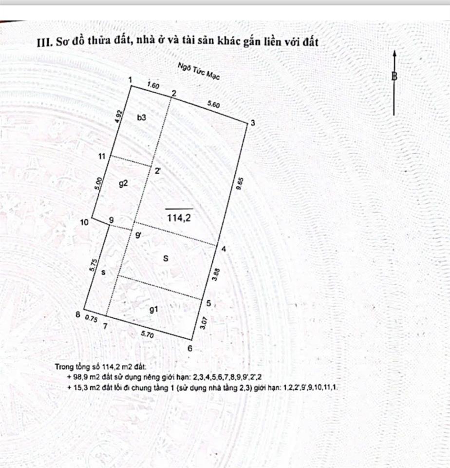 Bán toà apartment 114m2 tại tức mạc, hoàn kiếm, 79,9 tỷ, giá siêu hời