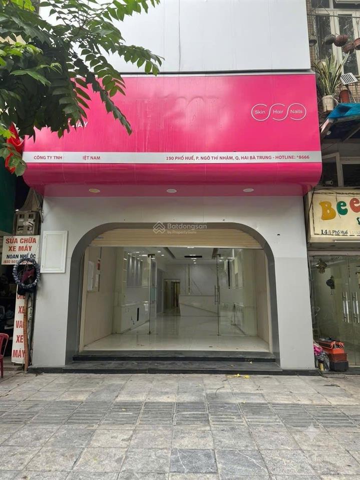 Chính chủ cho thuê nhà mặt tiền phố huế, nhà 4 tầng thông sàn, gần ngã tư tuệ tĩnh tiện kinh doanh