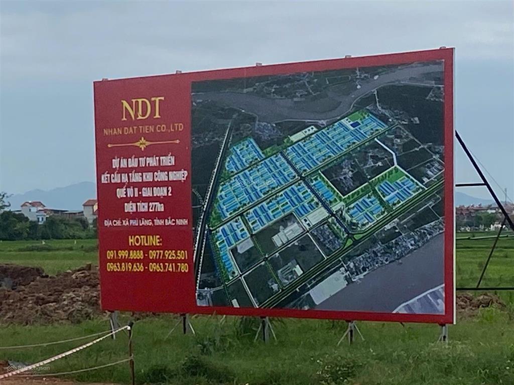 Chỉ hơn 3tỷ bạn được ngay lô đất mặt đường hom ql18 khu cn quế võ 2 mở rộng