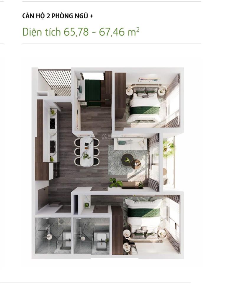 Bán suất ngoại giao căn góc 2pn+1 hướng đông nam view hồ điều hòa 3,6ha tại imperia ocean city