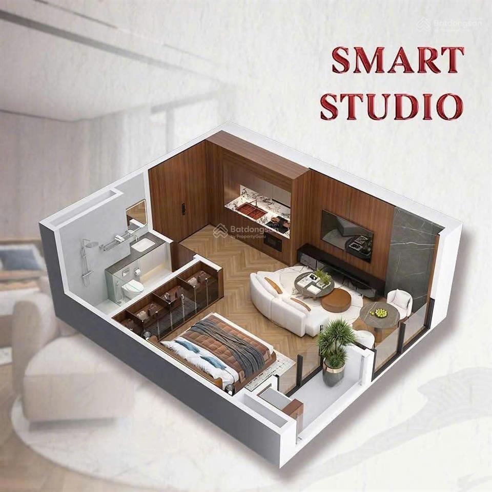 Hiếm có 1 căn studio diện tích 29,3m2 tầng cao giá 1,53 tỷ, full nội thất cao cấp