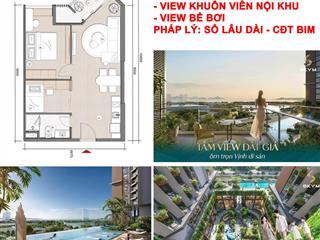 [căn hiếm] sổ lâu dài  chính chủ bán căn 57m2 2pn tầng 1x ban công nhìn được 3 view 0976 933 ***
