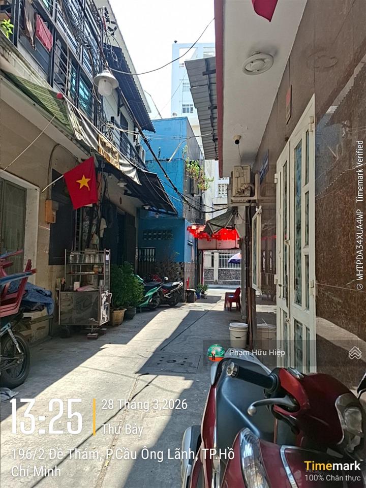 Nhà góc hẻm xe hơi đề thám quận 1  gần bùi viện, chợ bến thành  gpxd 3 tầng  chỉ 3.98 tỷ