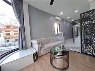 Bán chdv quận 1 sát mặt tiền, lô góc 4 tầng, nở hậu, full nội thất, dòng tiền 32 tr/tháng, 8.1 tỷ