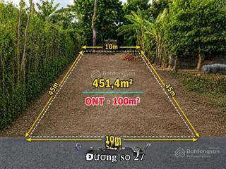 Bán đất đường số 27, nghĩa thành, châu đức, 2,45 tỷ, 451m2, giá ưu đãi