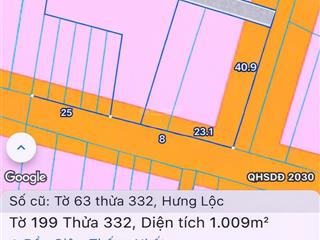 Bán 1000m2 gồm nhà và đất 2 mặt tiền đường nhựa trung tâm ấp 9/4 xã dầu giây, 3.05 tỷ