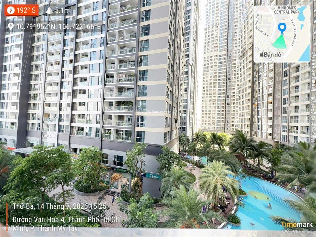 Giảm sâu 1 tỷ bán căn hộ 2pn  tòa c3 vinhomes central park  view thoáng đẹp  giá 10 tỷ