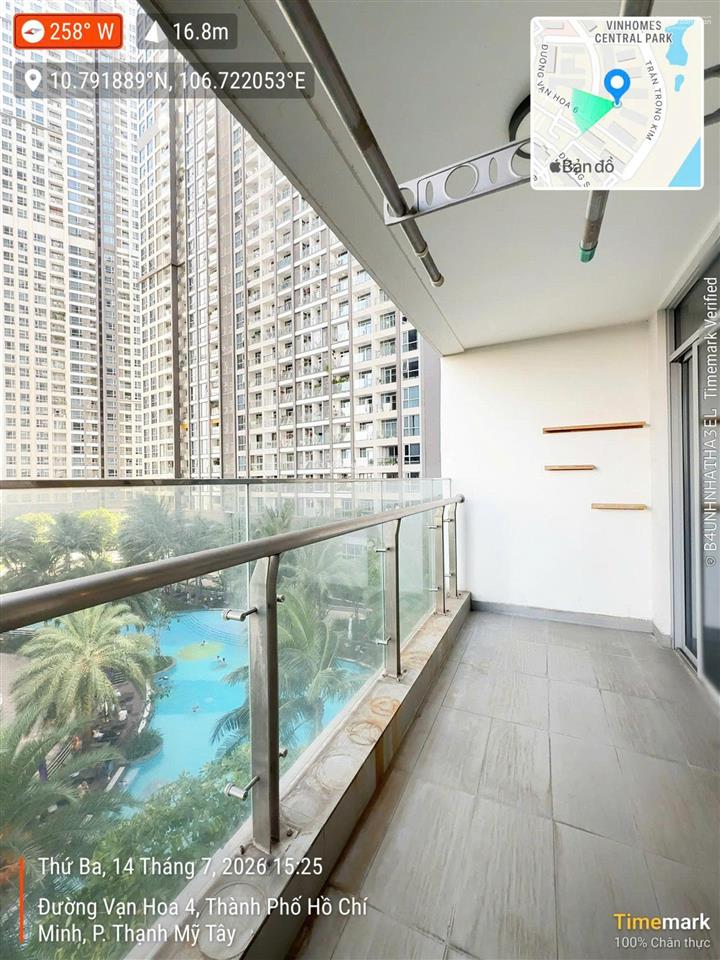 Giảm sâu 1 tỷ bán căn hộ 2pn  tòa c3 vinhomes central park  view thoáng đẹp  giá 10 tỷ