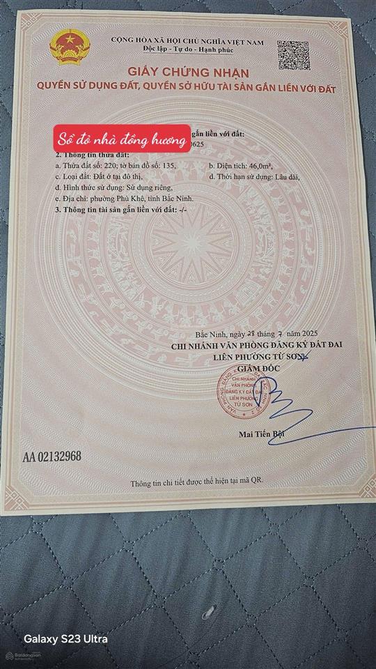 Nhà đẹp đón têt cc bán nhà 3 tầng mới tại đồng hương, phù khê , từ sơn  đường ô tô 2.95 tỷ