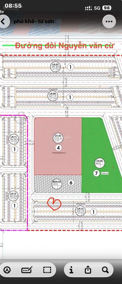 Kdt đại an phù khê, từ sơn  view công viên  80m²  chỉ 4,6 tỷ.