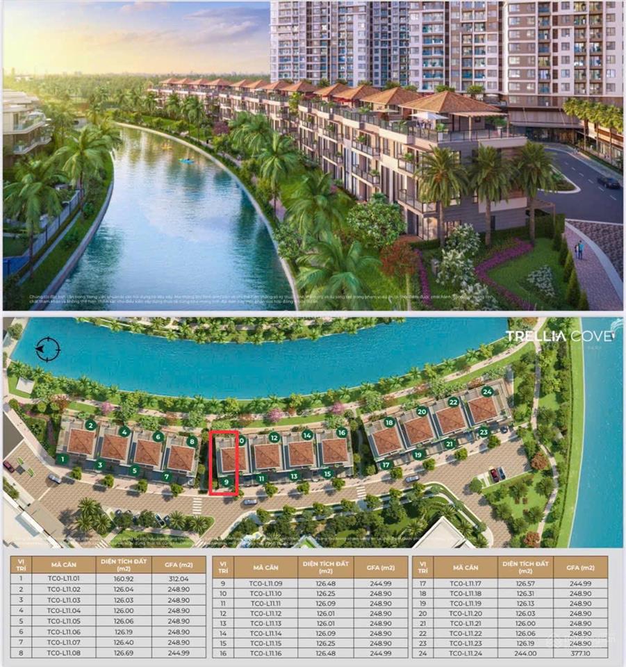 Nhà phố trellia  căn góc giá 19,9 tỷ 245m2
