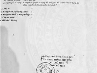 Bán đất hai mặt tiền, đường đại lộ lê nin (đường 32) tp vinh