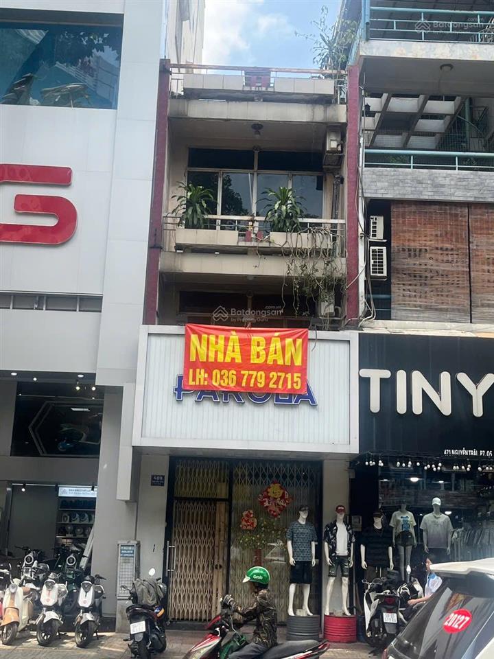 Bán nhà mặt tiền nguyễn trãi, phường 7, quận 5, 4x14m, 3 tầng. mái bằng