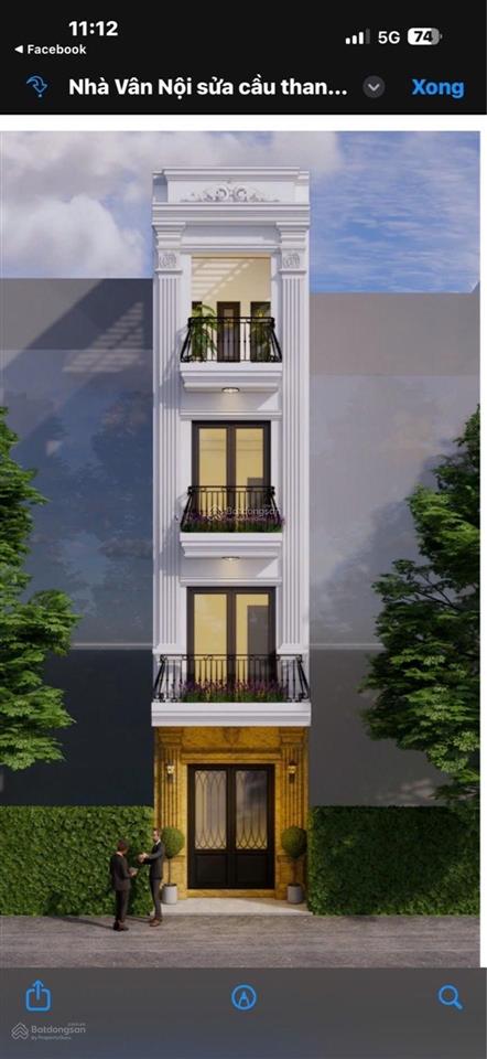 Nhà 4 tầng đẹp vân nội, gần cầu nhật tân, ô tô đỗ cửa đường thông chỉ 5,1 tỷ
