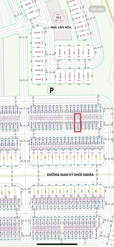 Đất khu v6 fpt  111m2  sát đường nam kỳ khởi nghĩa đường 7m5