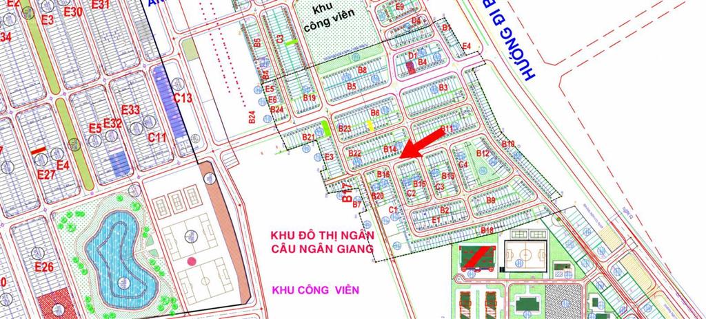 Đất khu ngân câu  ngân giang  diện tích 100m2  đường 7m5  gần các trường  block b14