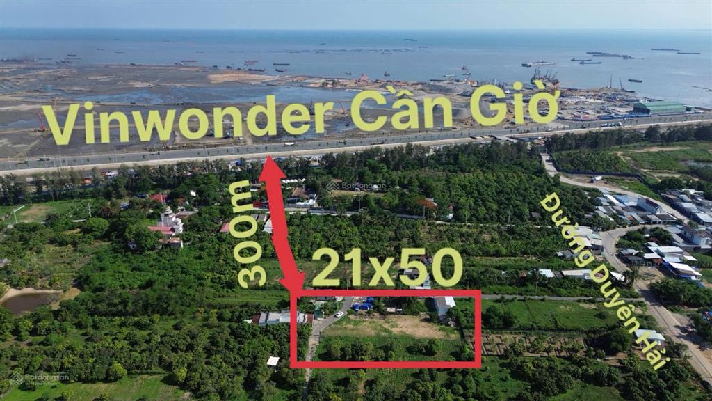 Bán gấp đất 1050m2, 18 tỷ tại duyên hải, cần giờ, hồ chí minh