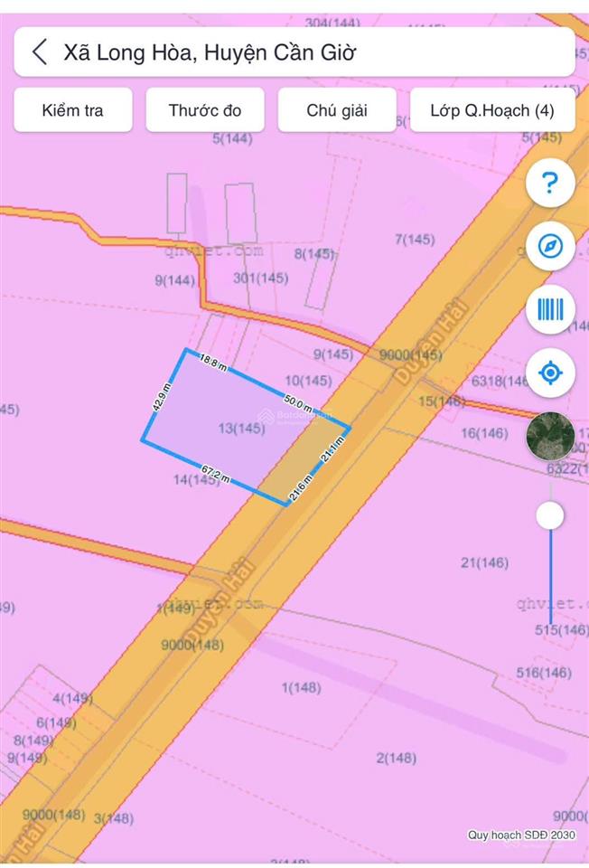 Bán 3000m2 đất ở mặt tiền duyên hải đối diện vinhomes cần giờ