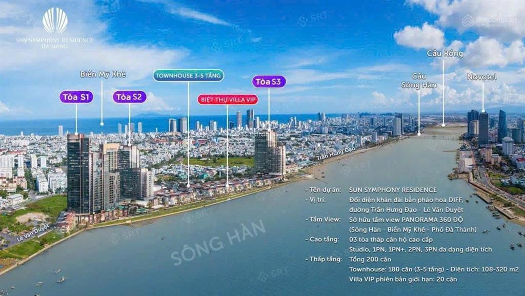 Bán cắt lỗ 250tr căn 2 ngủ, 2 vệ sinh view sông hàn tòa symphony đà nẵng, giá chỉ hơn 5 tỷ