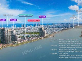 Bán cắt lỗ 250tr căn 2 ngủ, 2 vệ sinh view sông hàn toà symphony đà nẵng, giá chỉ hơn 5 tỷ