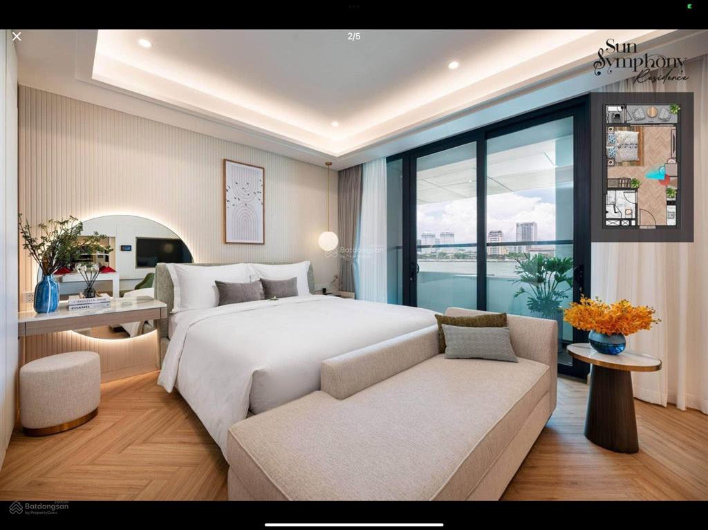 Bán cắt lỗ 250tr căn 2 ngủ, 2 vệ sinh view sông hàn tòa symphony đà nẵng, giá chỉ hơn 5 tỷ