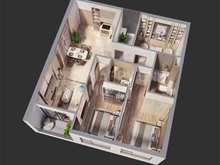 Bán căn hộ 2pn, dt: 68m2 giá từ 3,1 tỷ chưa chiết khấu 4% - Happy One Mori 
