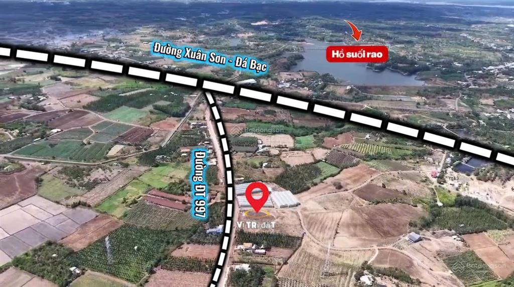 Bán gấp siêu phẩm hai mặt tiền 350m2 chỉ với 700 triệu đường đt997 suối rao cách biển 10p ngay brvt