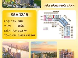 Studio giá chỉ từ 1.8 tỷ view biển mỹ khê, bán đảo sơn trà. khai thách cho thuê 1720triệu/ tháng