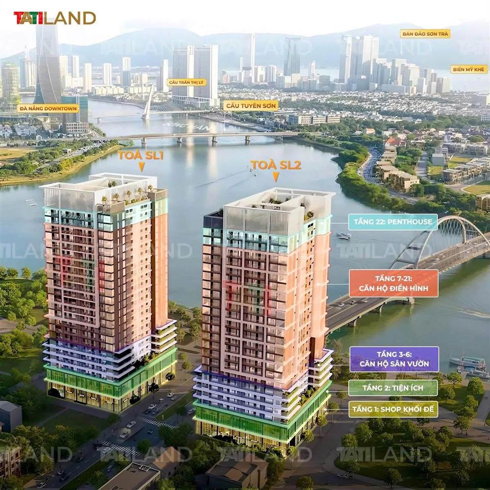 Slight căn hộ view sông, biển, pháo hoa chỉ 2.4 tỷ