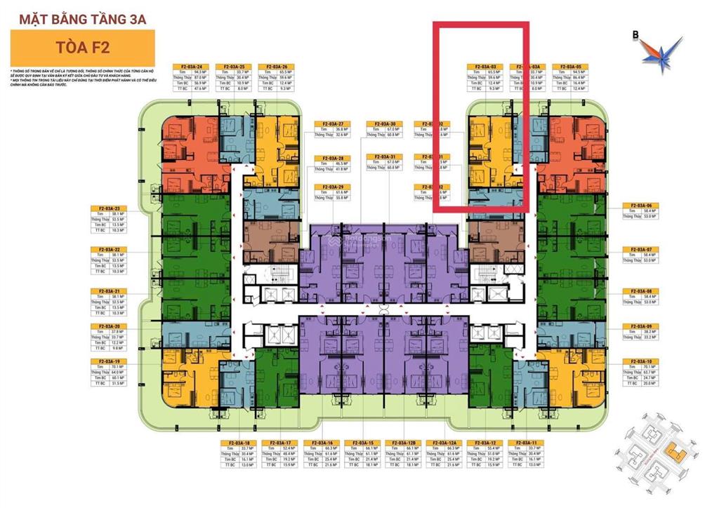 Ngoại giao! bán căn 2pn tại f2 fours tower chỉ từ 3.3 tỷ