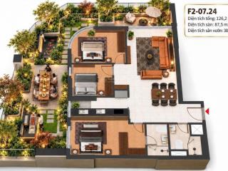Căn góc 3pn riêng ngoại giao tại f2 fours tower. tầm view panorama giá chỉ từ 4.7 tỷ