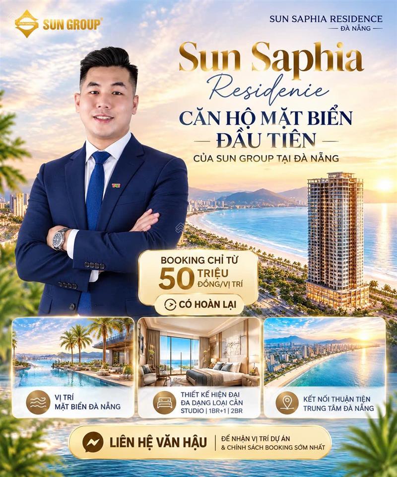 Siêu phẩm căn hộ mặt biển của sun group giá chỉ từ 66tr/m2