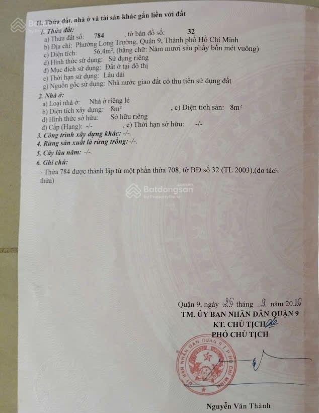 Sos! giảm sốc 500tr đất đẹp long trường chỉ 3.xxtỷ