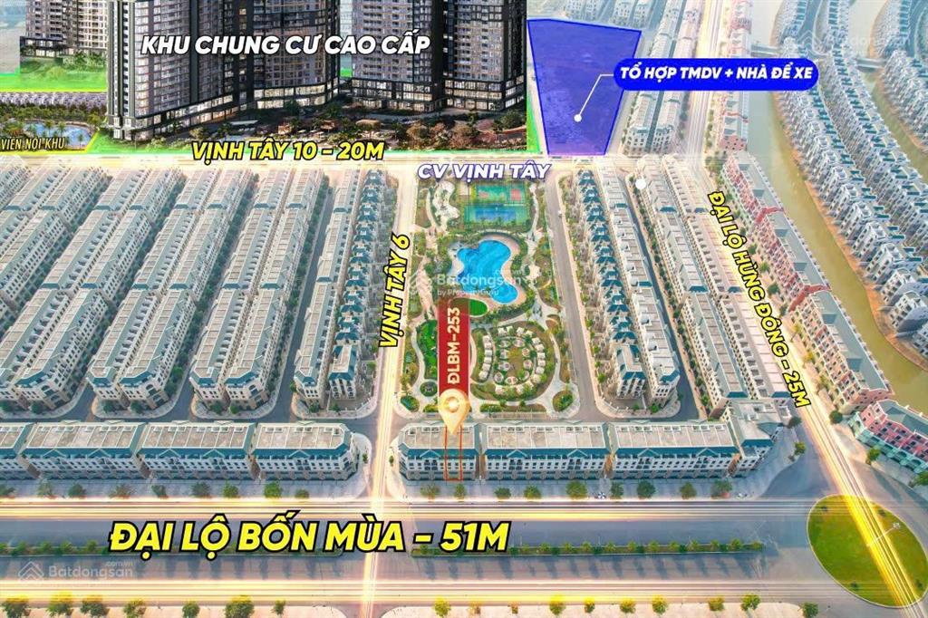 Cắt lỗ thu hồi vốn shophouse đại lộ bốn mùa 110m2 giá 20,2 tỷ đường chính 51m vinhomes ocaen park 3