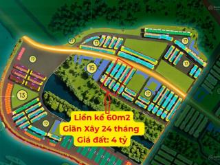 Duy nhất liền kề 60m2 giá full 5,2 tỷ  tiền phải đóng 4 tỷ  cam kết rẻ nhất vinhomes hạ long xanh