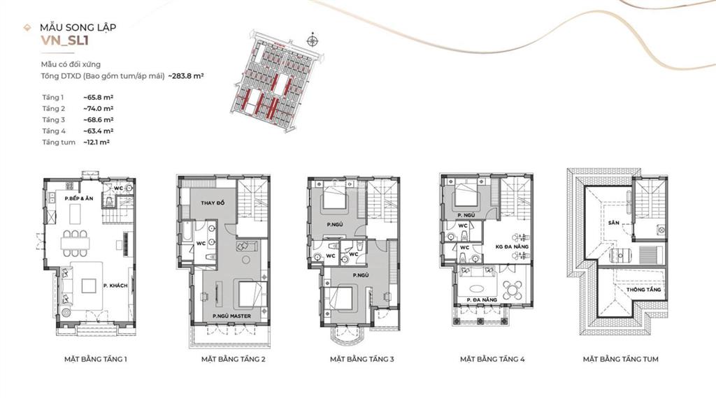 Bán biệt thự song lập chà là 127,5 m2 có sổ giá 13,5 tỷ giá hời tại vinhomes ocean park 2