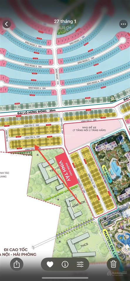 Liền kề vịnh tây 68m2 giá 7,6 tỷ  đông nam, gần công viên, chung cư vinhomes ocean park 3