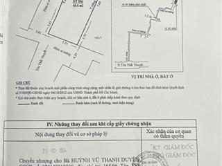 Nhà riêng chính chủ 66,4m2 địa chỉ 165/96 tôn thất thuyết, phường 15, quận 4