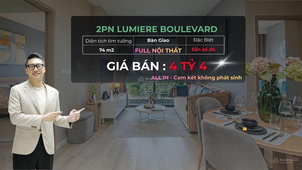 Từ 5,2  4,4 tỷ  căn 2pn full nội thất view công viên