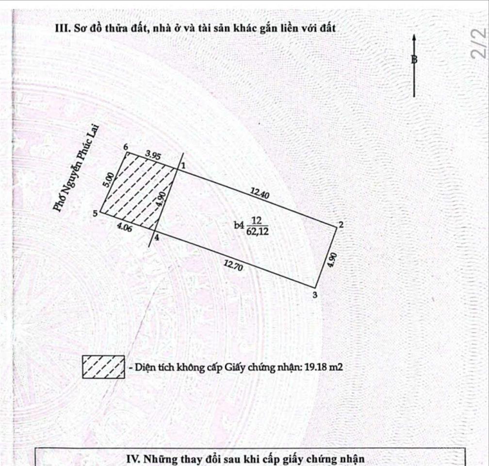 Bán nhà mặt phố nguyễn phúc lai dt 62.12m2, mt 4.9m 4 tầng 1 tum, giá 37,28 tỷ