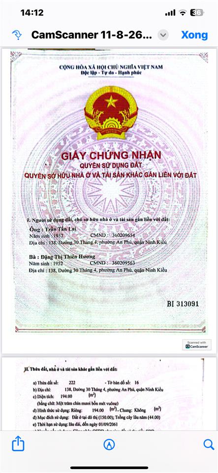 Bán nhà mặt tiền 30/4 cần bán gấp